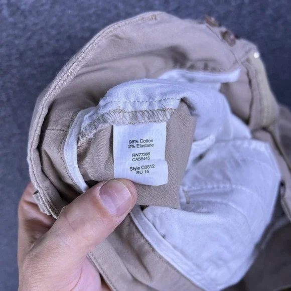 J. Crew Frankie Shorts Womens 10 Beige Khaki Dress Chino Golf Stretch‎ Fit36x9 - Picture 8 of 8